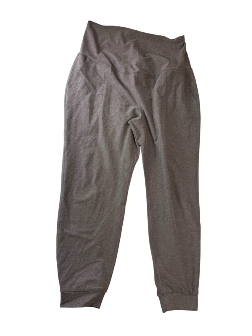 Beyond Yoga Brand Beyond the Bump Athletic Yoga Crop Legging Pants. Gray Brown.